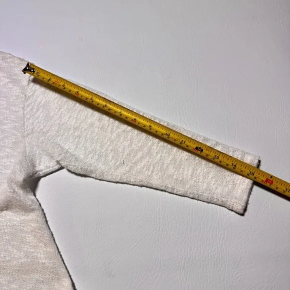 Jess and Jane Crew Neck 3/4 Sleeve Slub‎ Knit Daisy Sweater Tunic Top Small - Picture 5 of 5